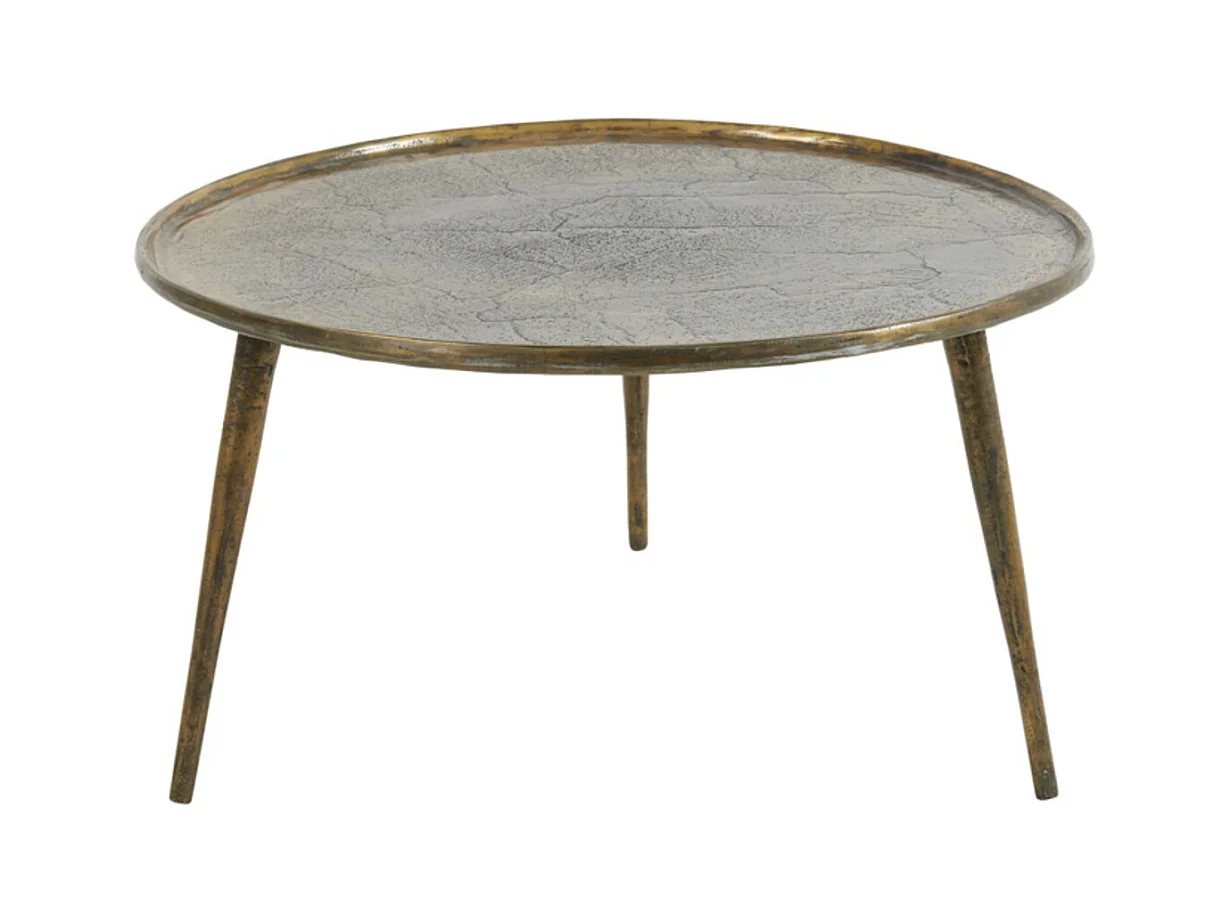 Mesa auxiliar BABINA - Ø67,5x37cm - Bronce