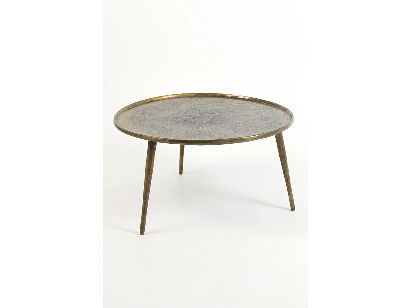 Table d'appoint BABINA - Ø67,5x37cm - Bronze