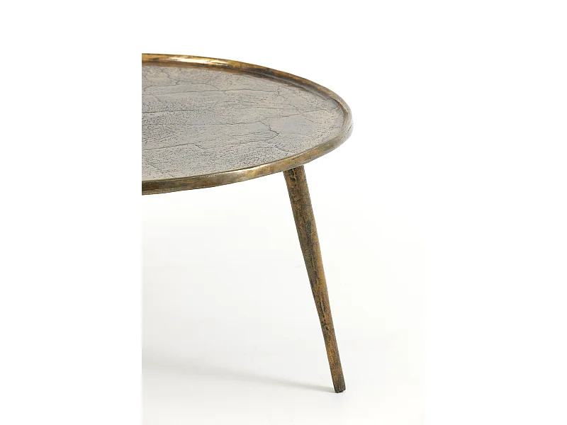 Table d'appoint BABINA - Ø67,5x37cm - Bronze