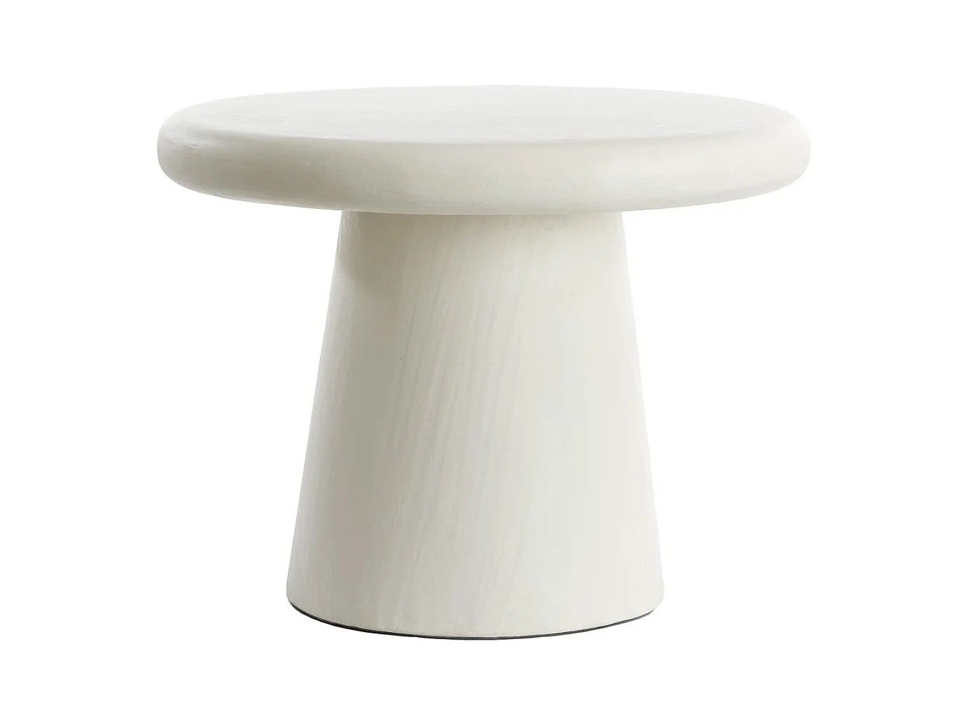 Table basse KULONA - Ø60x45cm - Blanc