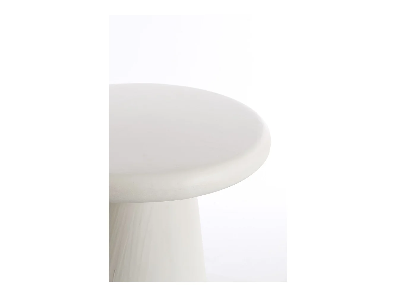 Table basse KULONA - Ø60x45cm - Blanc