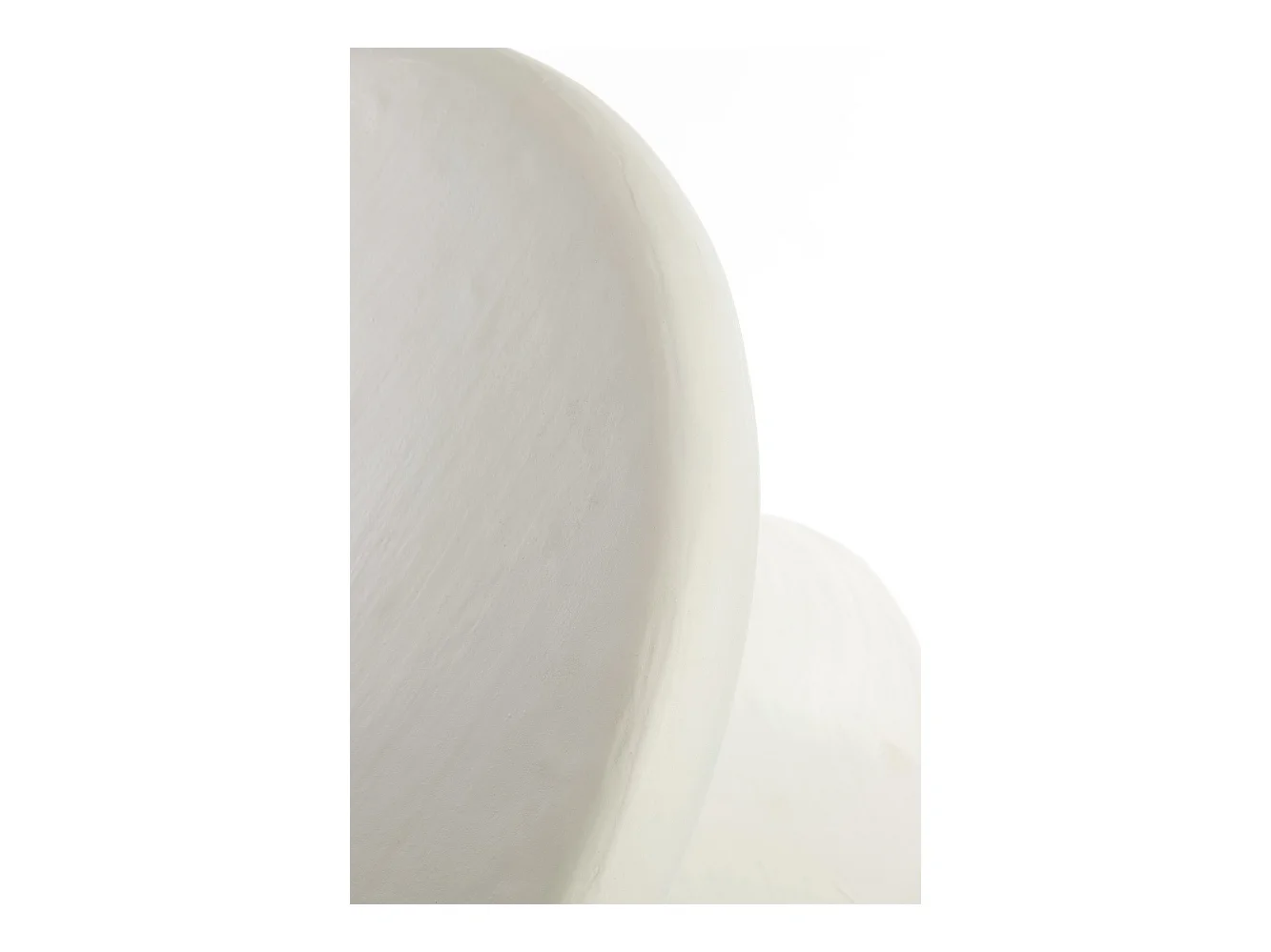 Table basse KULONA - Ø60x45cm - Blanc