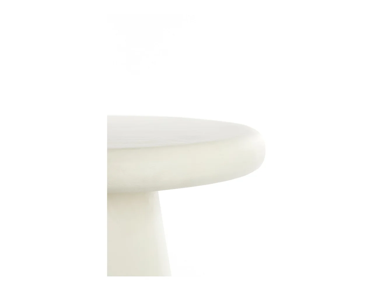 Table basse KULONA - Ø60x45cm - Blanc