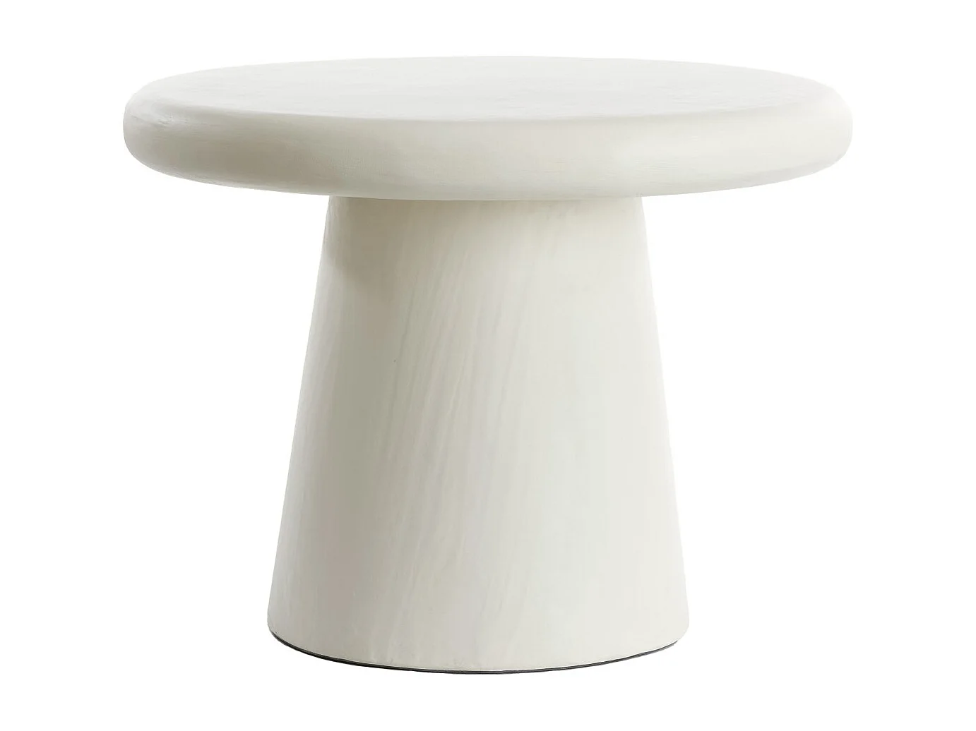 Table basse KULONA - Ø60x45cm - Blanc