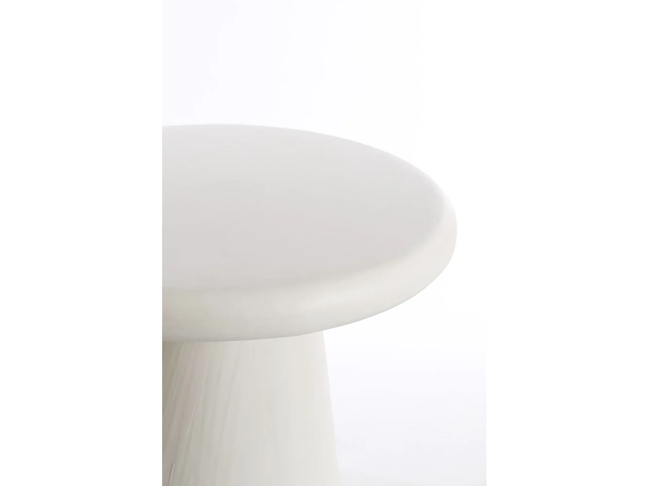Table basse KULONA - Ø60x45cm - Blanc