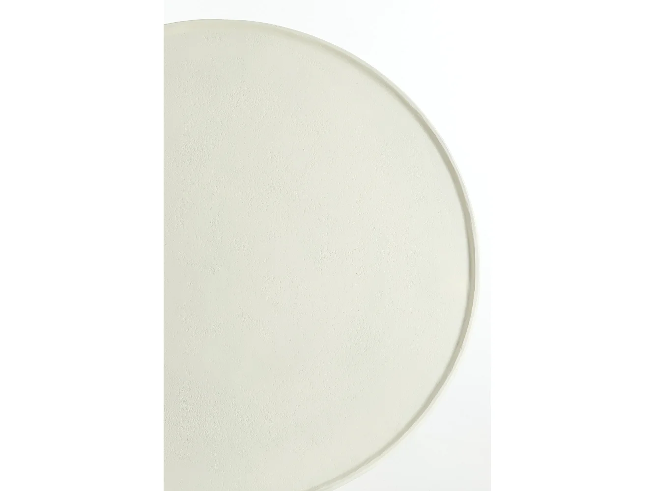 Table d'appoint BABINA - Ø59x41cm - Blanc