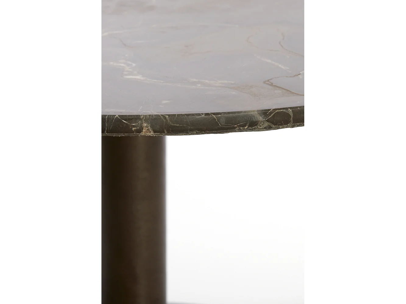 Table basse PAZO - Ø76x36cm - Marron