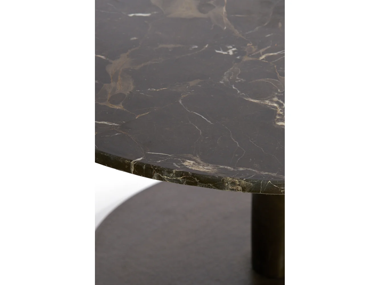 Table basse PAZO - Ø76x36cm - Marron