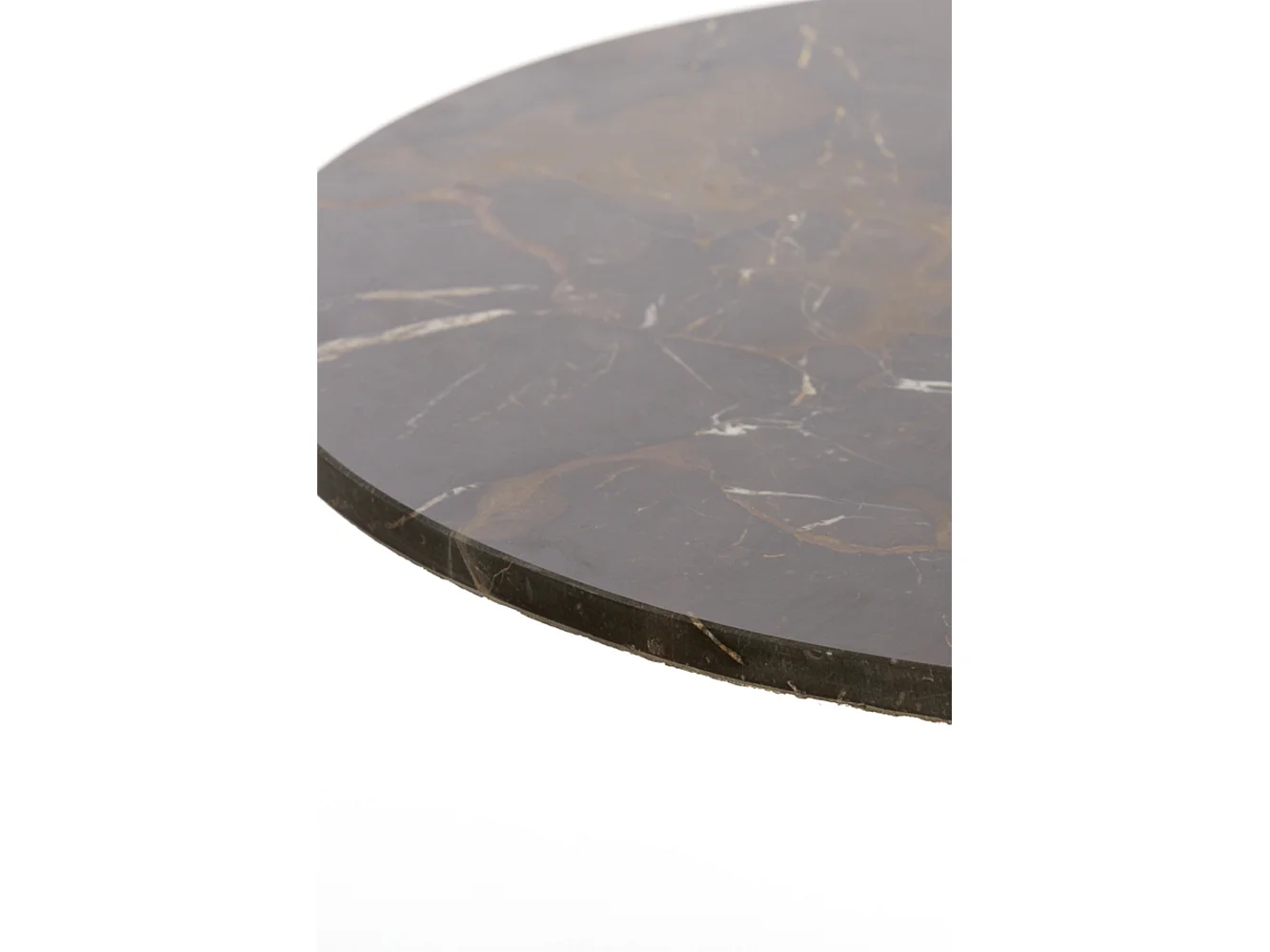 Table basse PAZO - Ø76x36cm - Marron