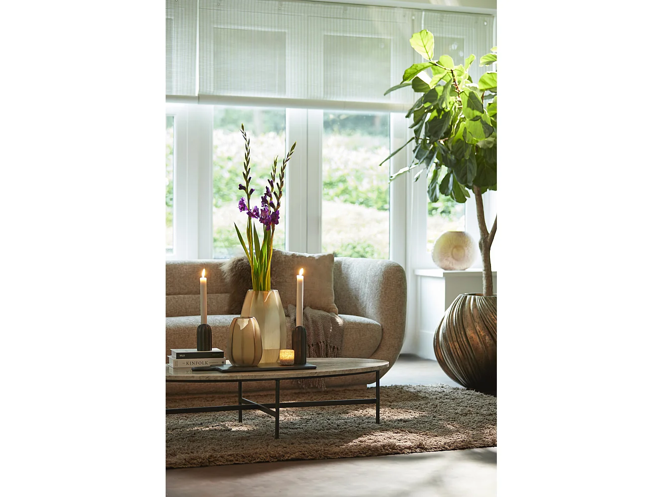 Table basse LOES - 140x65x35cm - Noir