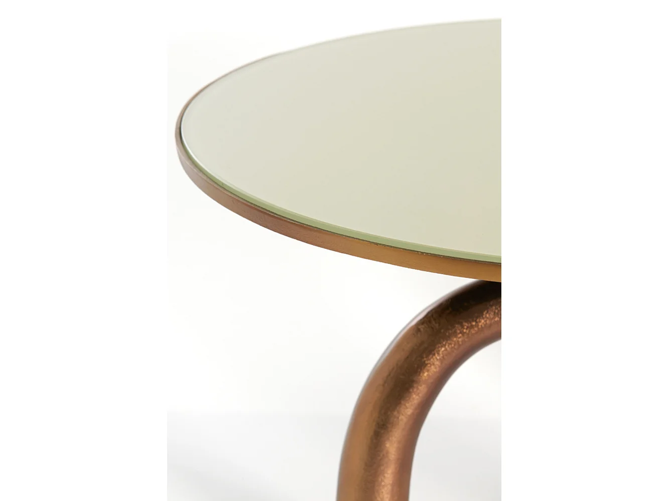 Salontafel MELLO - Ø76x40cm - Bruin