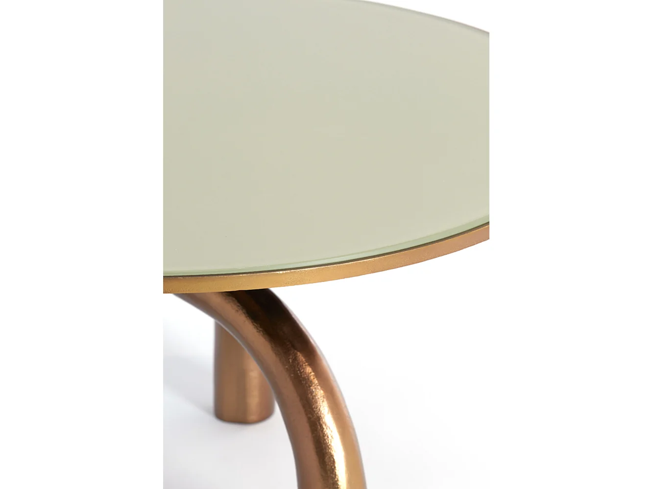 Salontafel MELLO - Ø76x40cm - Bruin