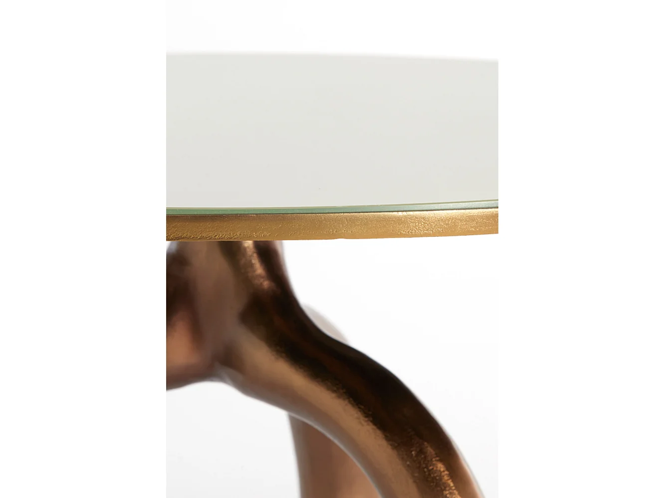 Salontafel MELLO - Ø76x40cm - Bruin