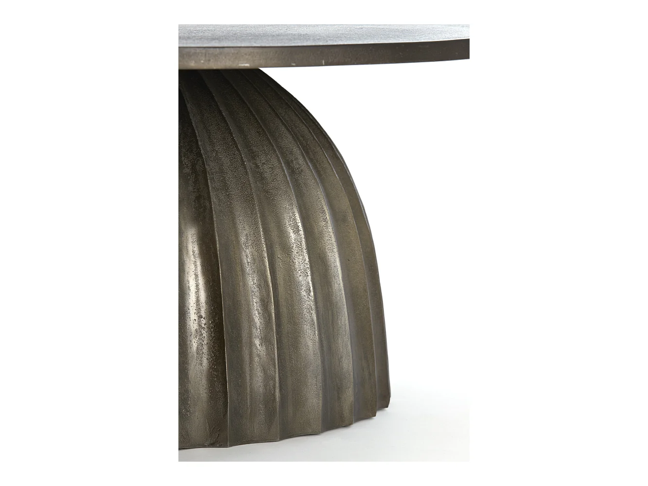 Mesa auxiliar VEGLIA - Ø70x33,5cm - Marrón