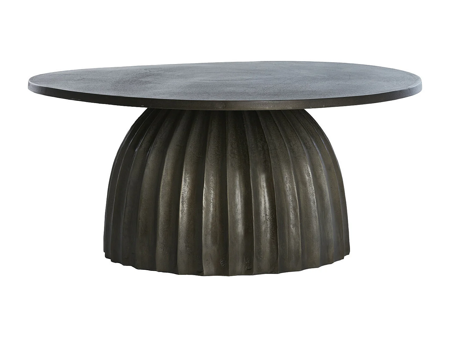 Table d'appoint VEGLIA - Ø70x33,5cm - Marron