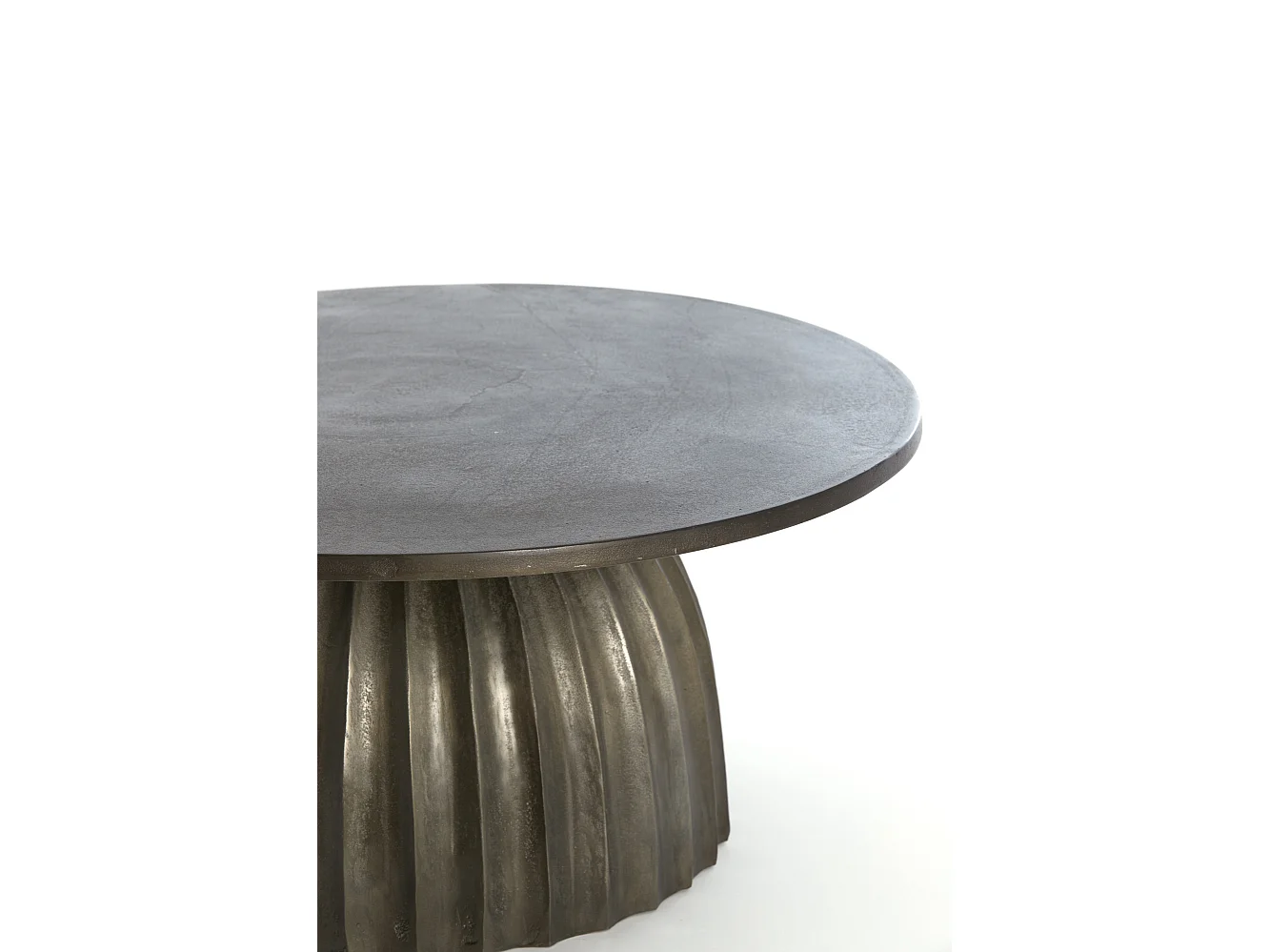 Table d'appoint VEGLIA - Ø70x33,5cm - Marron