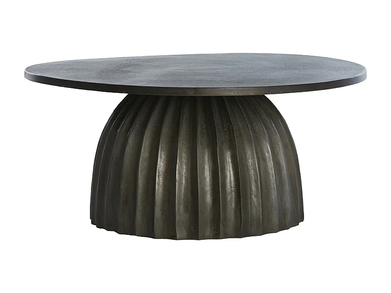 Table d'appoint VEGLIA - Ø70x33,5cm - Marron