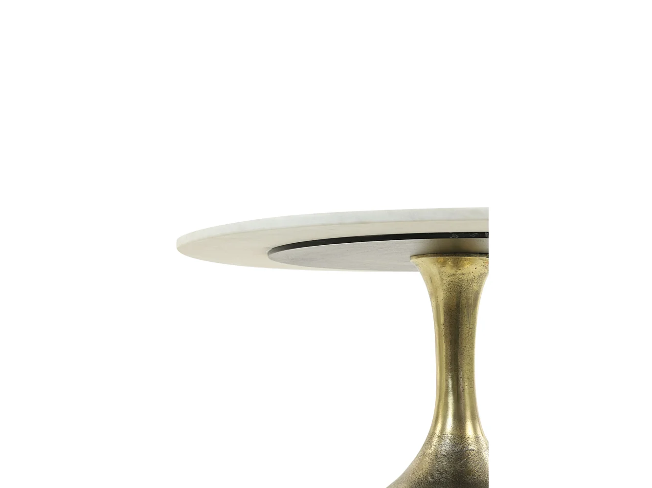 Salontafel RICKERD - Ø76x36cm - Wit