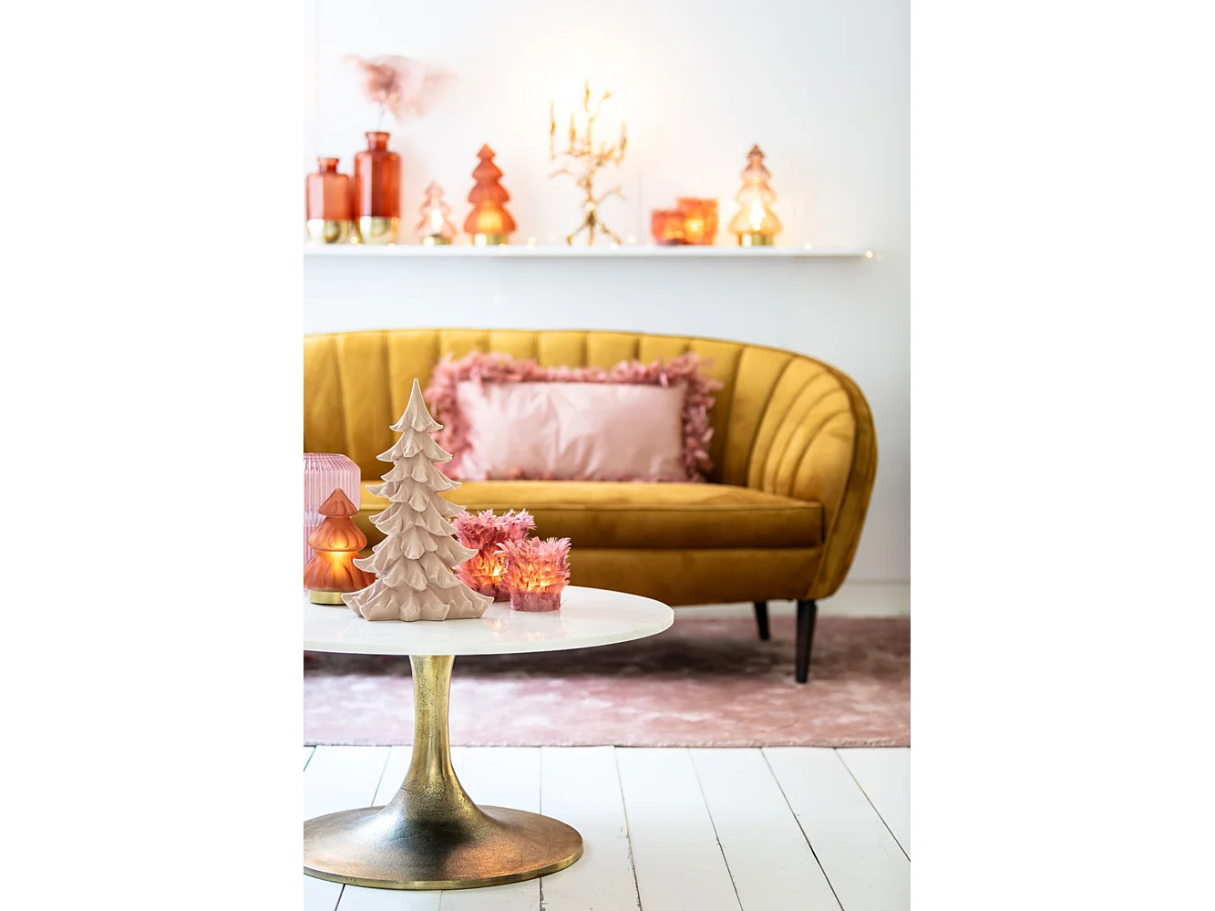 Salontafel RICKERD - Ø76x36cm - Wit