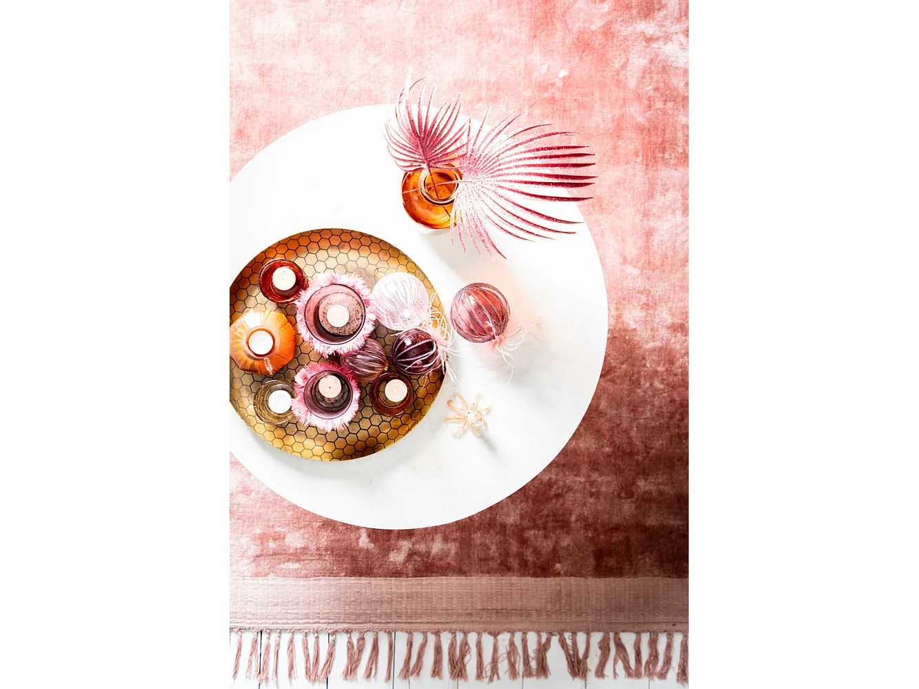 Salontafel RICKERD - Ø76x36cm - Wit