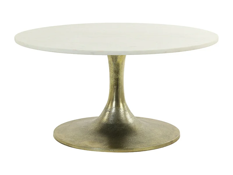 Salontafel RICKERD - Ø76x36cm - Wit