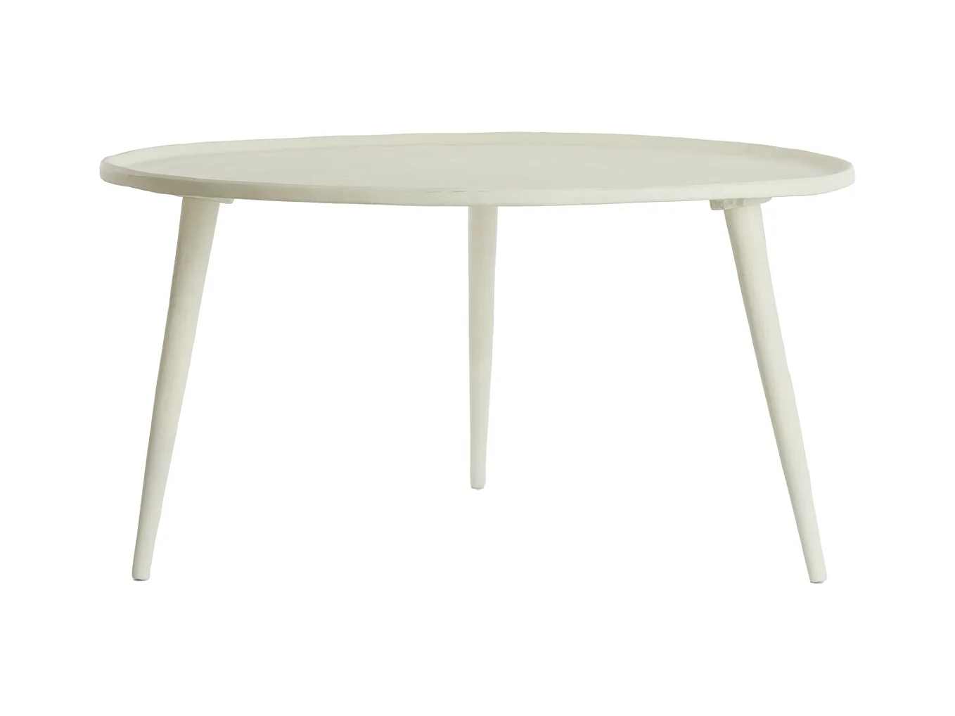 Table d'appoint BABINA - Ø67,5x37cm - Blanc