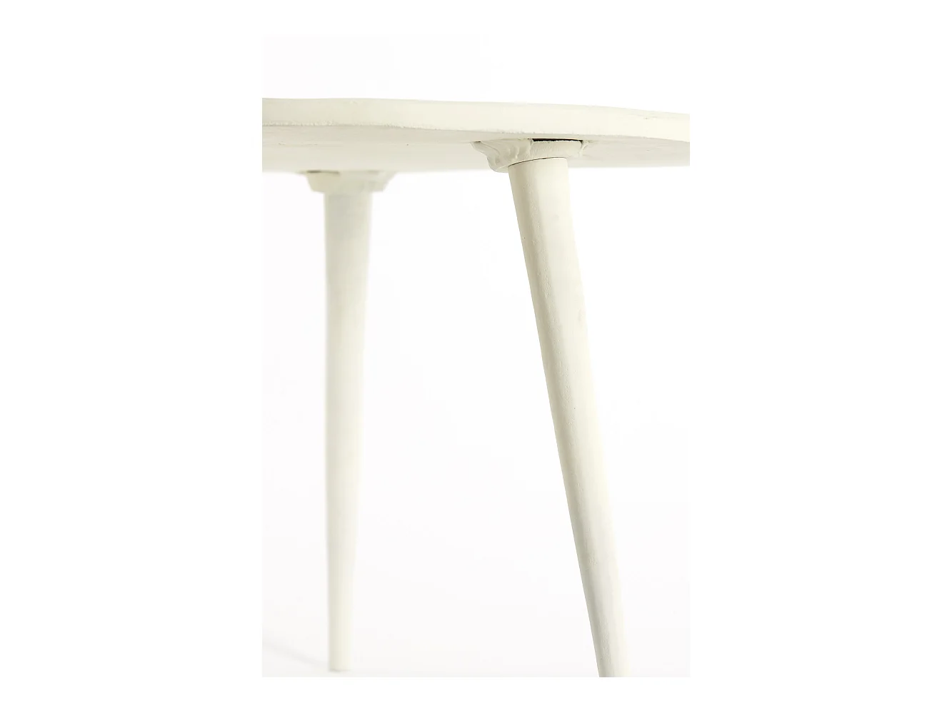 Table d'appoint BABINA - Ø67,5x37cm - Blanc