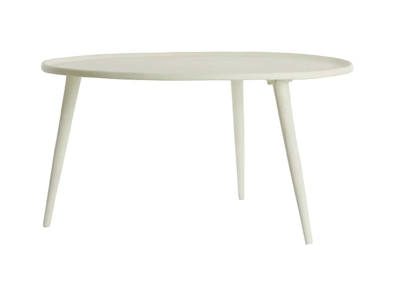 Table d'appoint BABINA - Ø67,5x37cm - Blanc