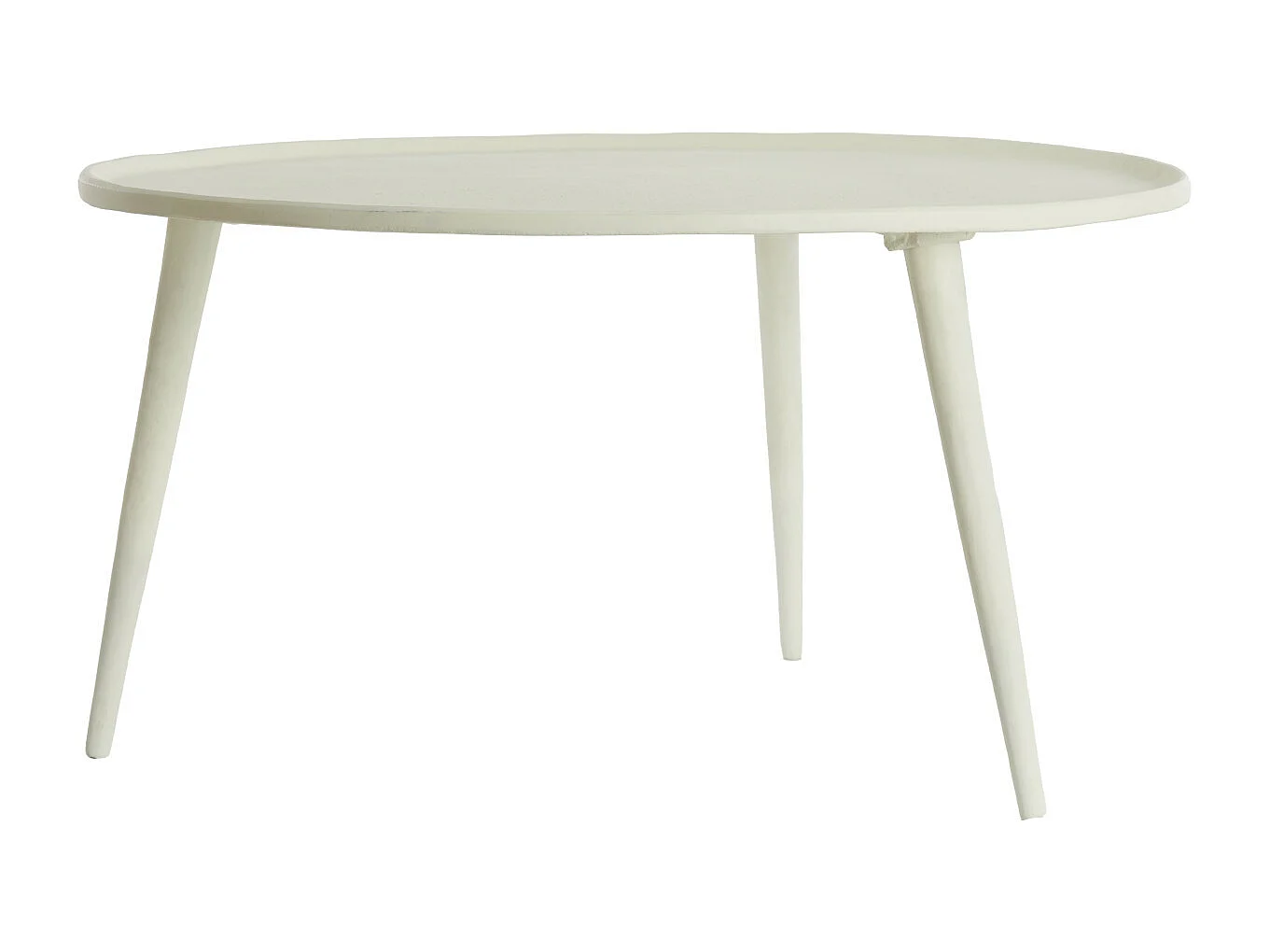 Table d'appoint BABINA - Ø67,5x37cm - Blanc