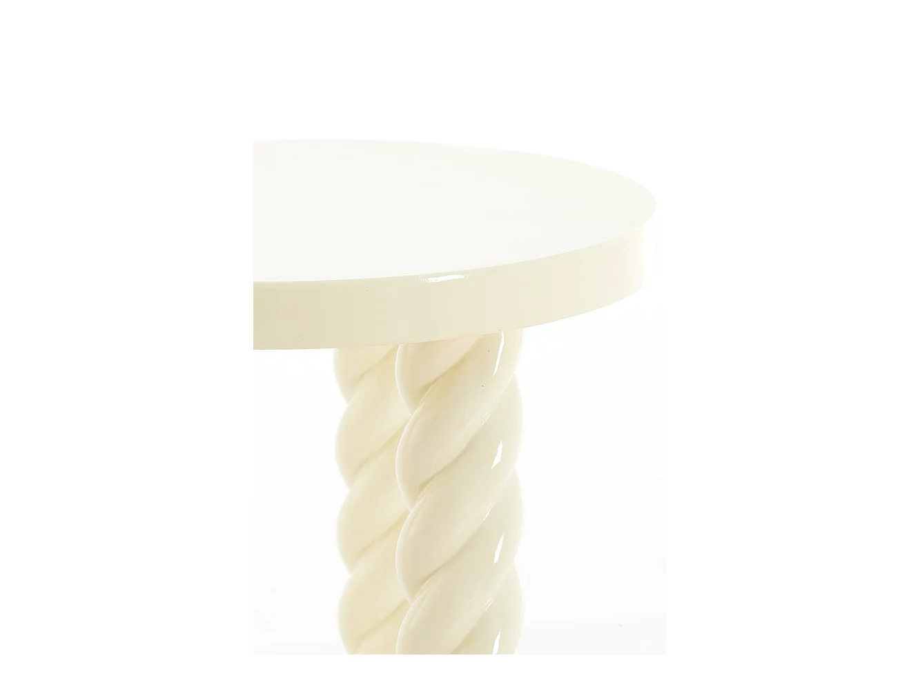 Table d'appoint VALLEJO - Ø46x46cm - Blanc