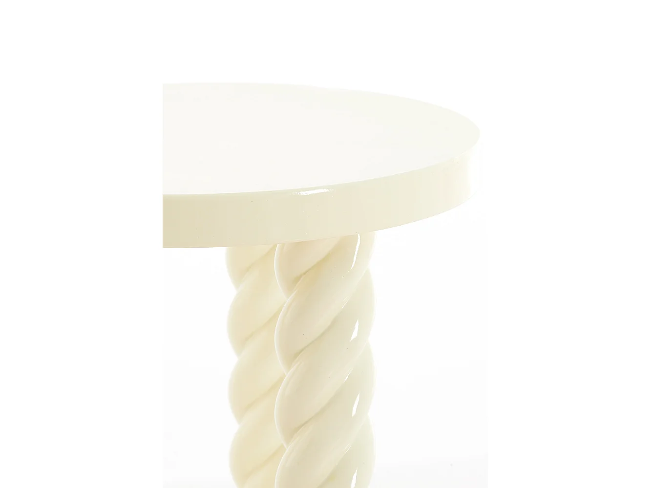 Table d'appoint VALLEJO - Ø46x46cm - Blanc