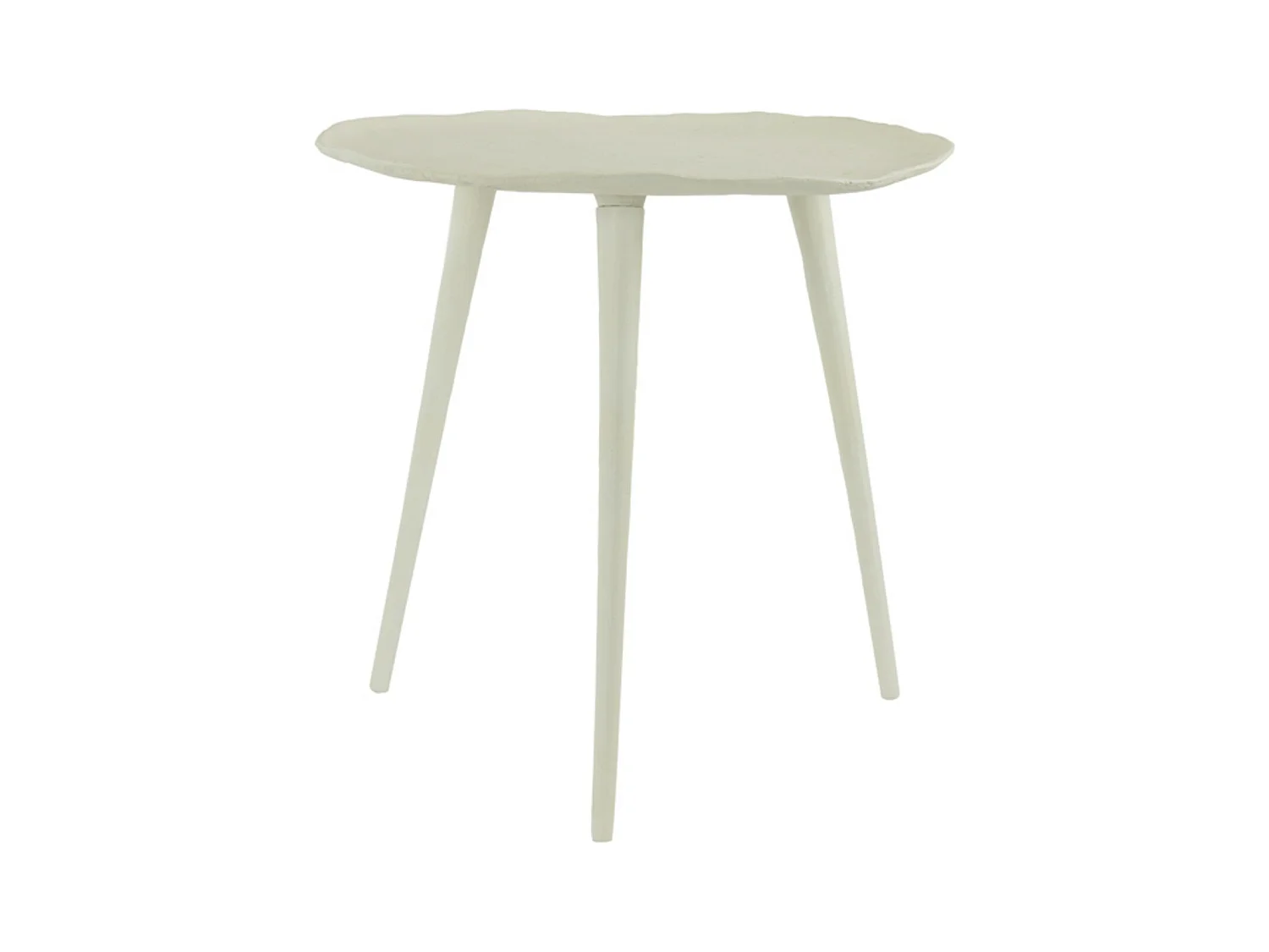 Table d'appoint ASARPAI - Ø46x44cm - Blanc