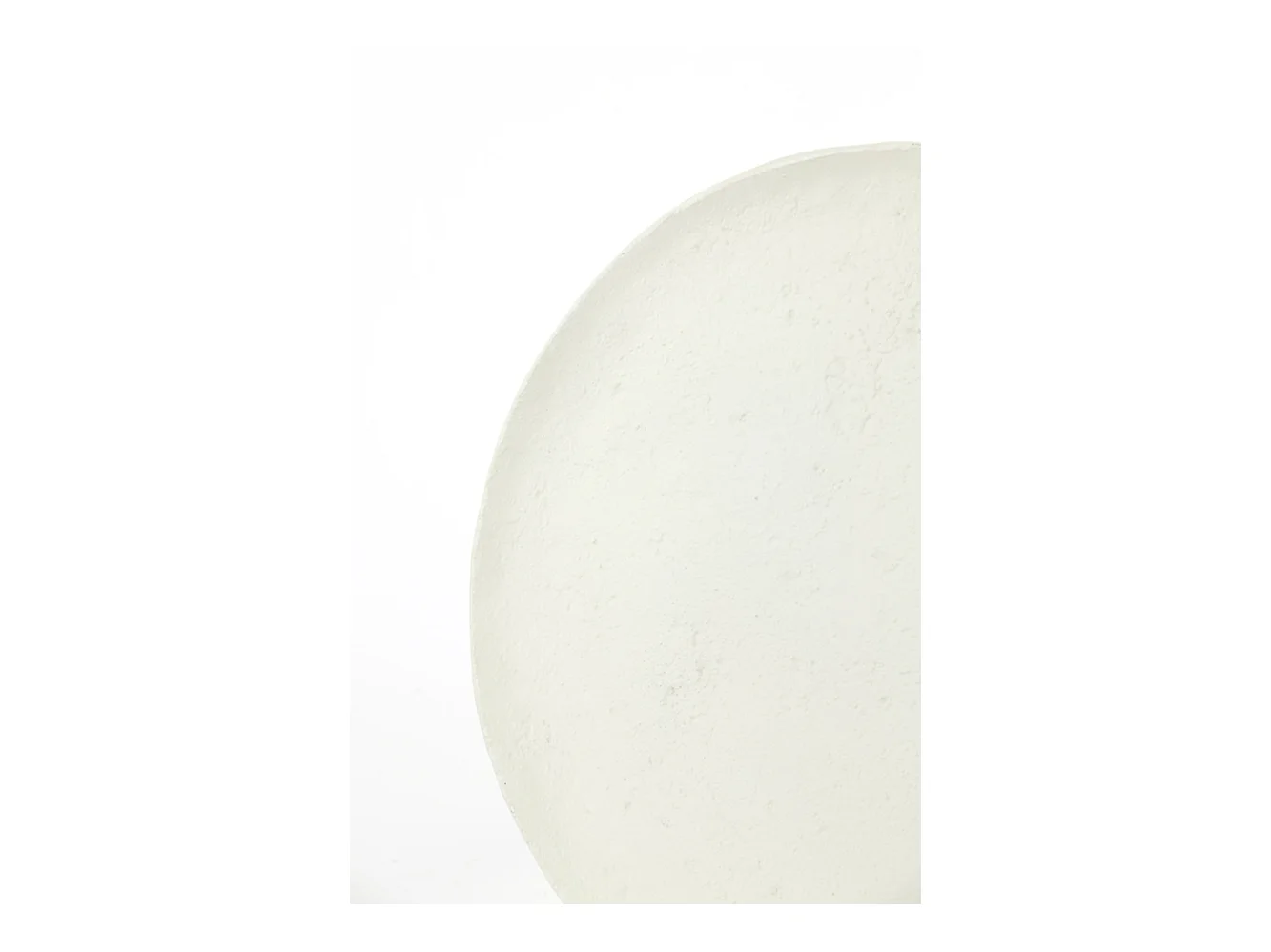 Table d'appoint ASARPAI - Ø46x44cm - Blanc