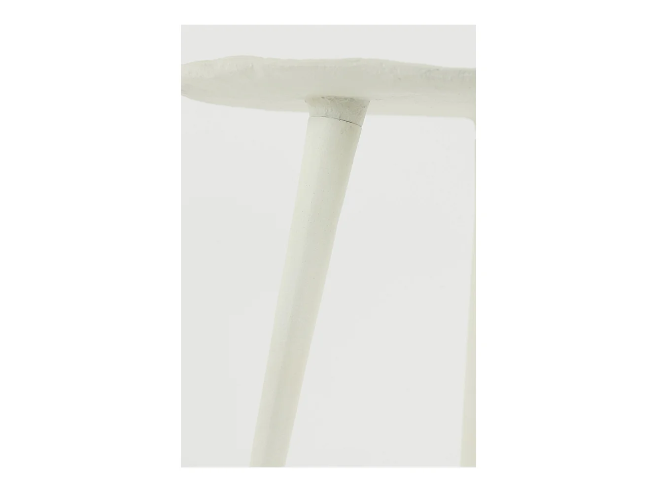 Table d'appoint ASARPAI - Ø46x44cm - Blanc