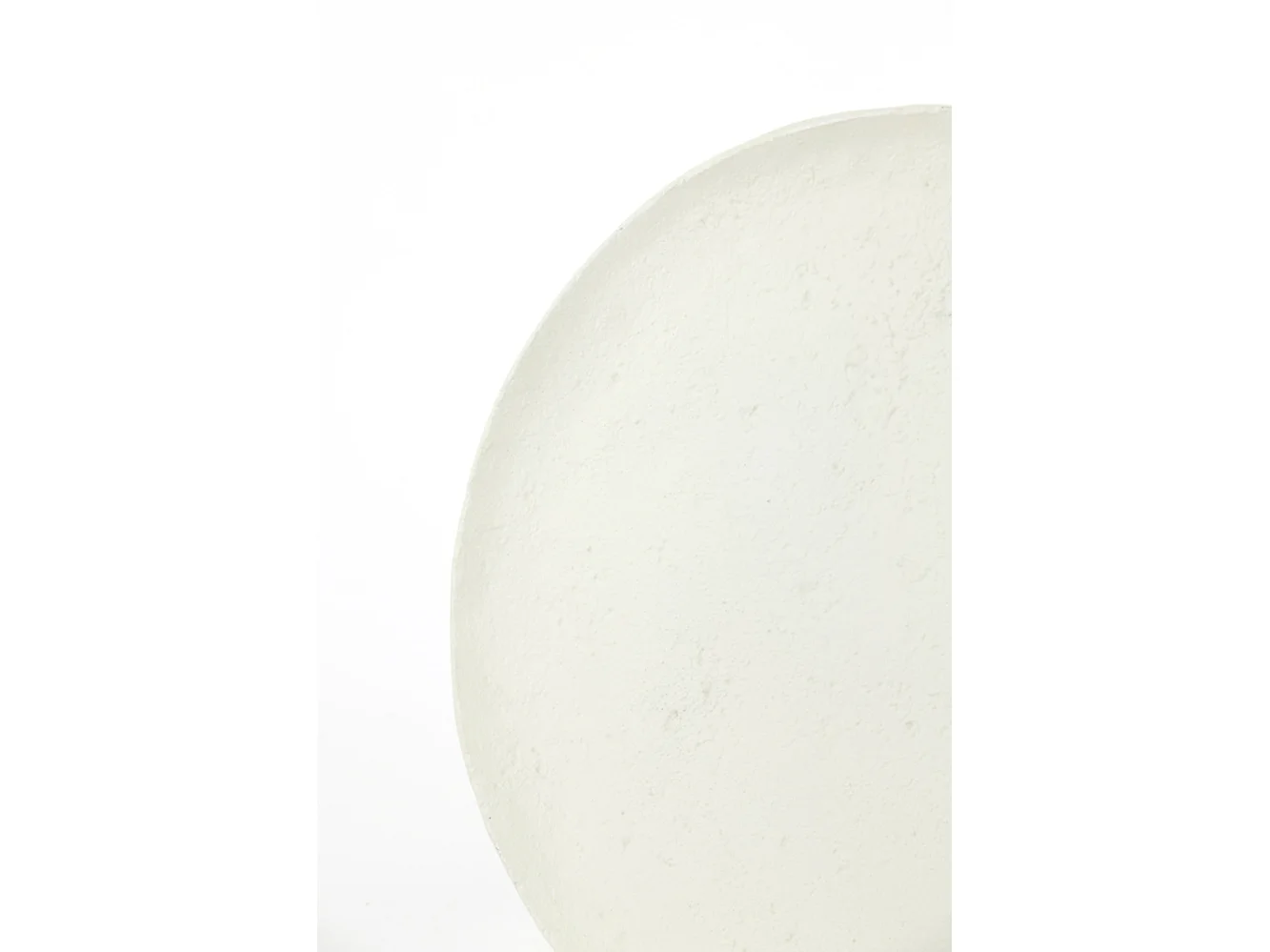 Table d'appoint ASARPAI - Ø46x44cm - Blanc
