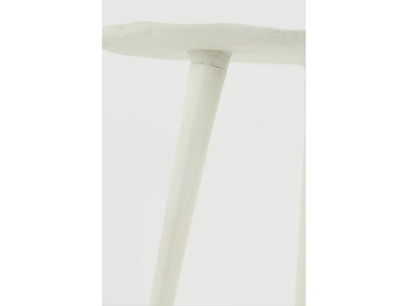 Table d'appoint ASARPAI - Ø46x44cm - Blanc
