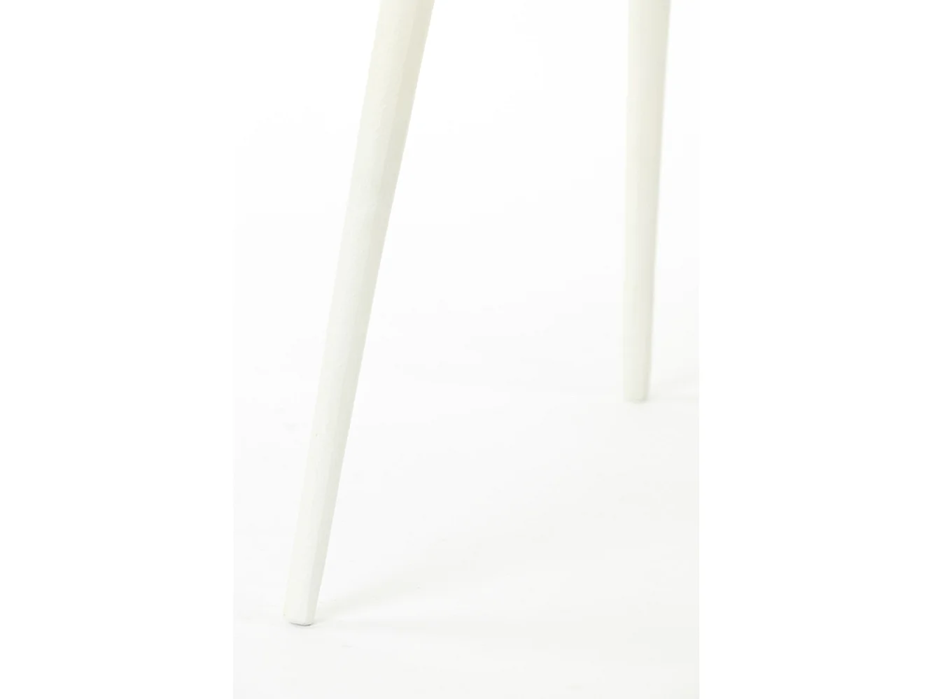 Table d'appoint ASARPAI - Ø46x44cm - Blanc