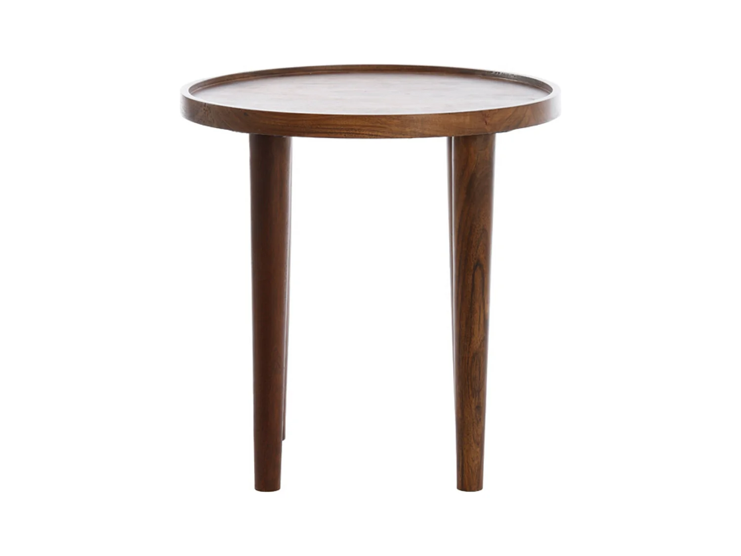 Table d'appoint QIANO - Ø49x49cm - Marron