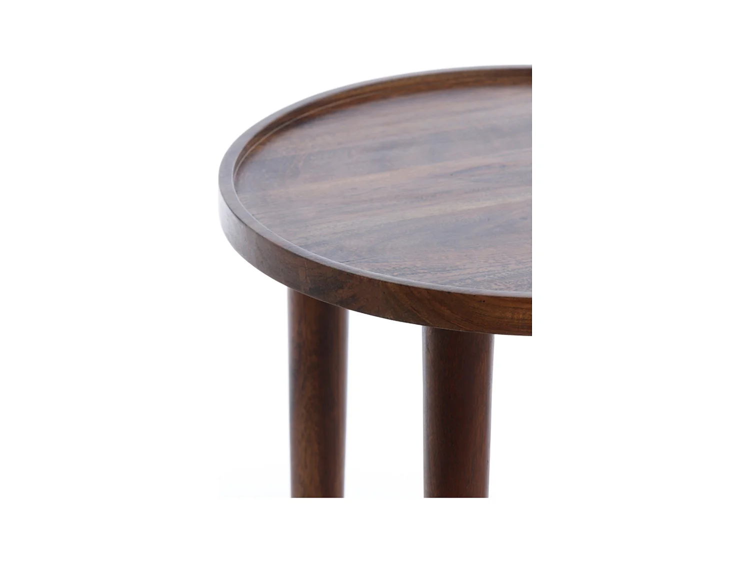 Beistelltisch QIANO - Ø49x49cm - Braun