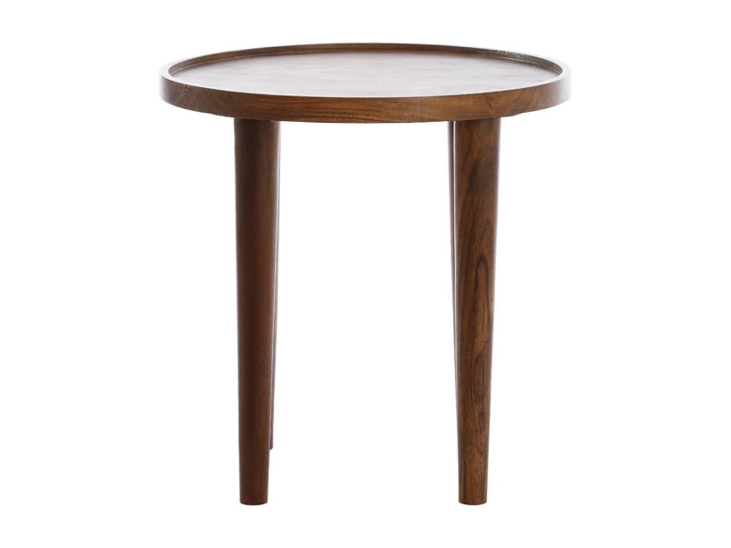 Table d'appoint QIANO - Ø49x49cm - Marron
