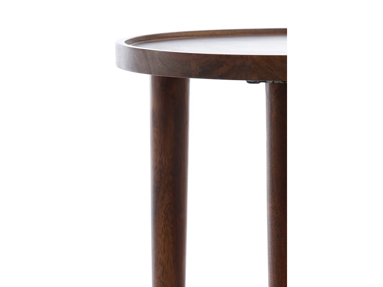 Table d'appoint QIANO - Ø49x49cm - Marron