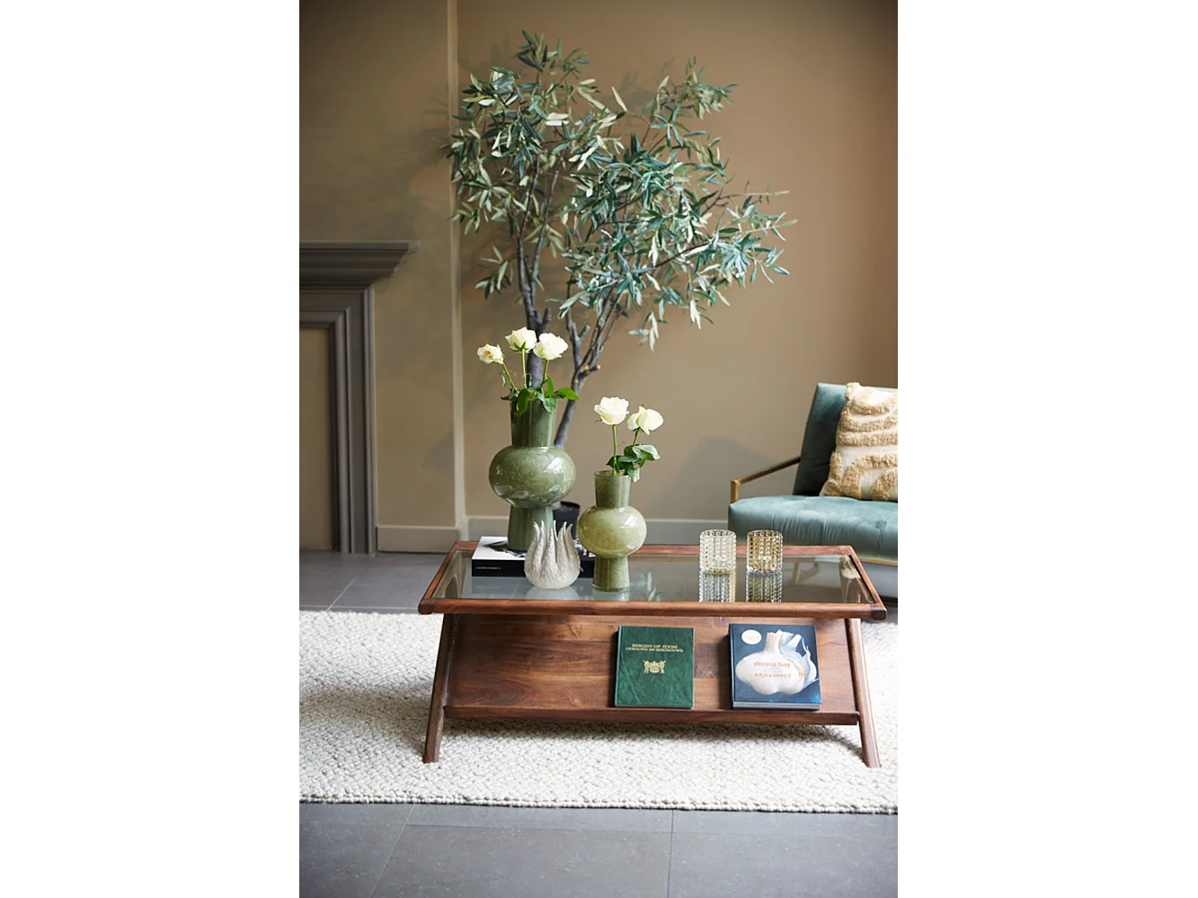 Salontafel YUKI - 112x70x41cm - Bruin