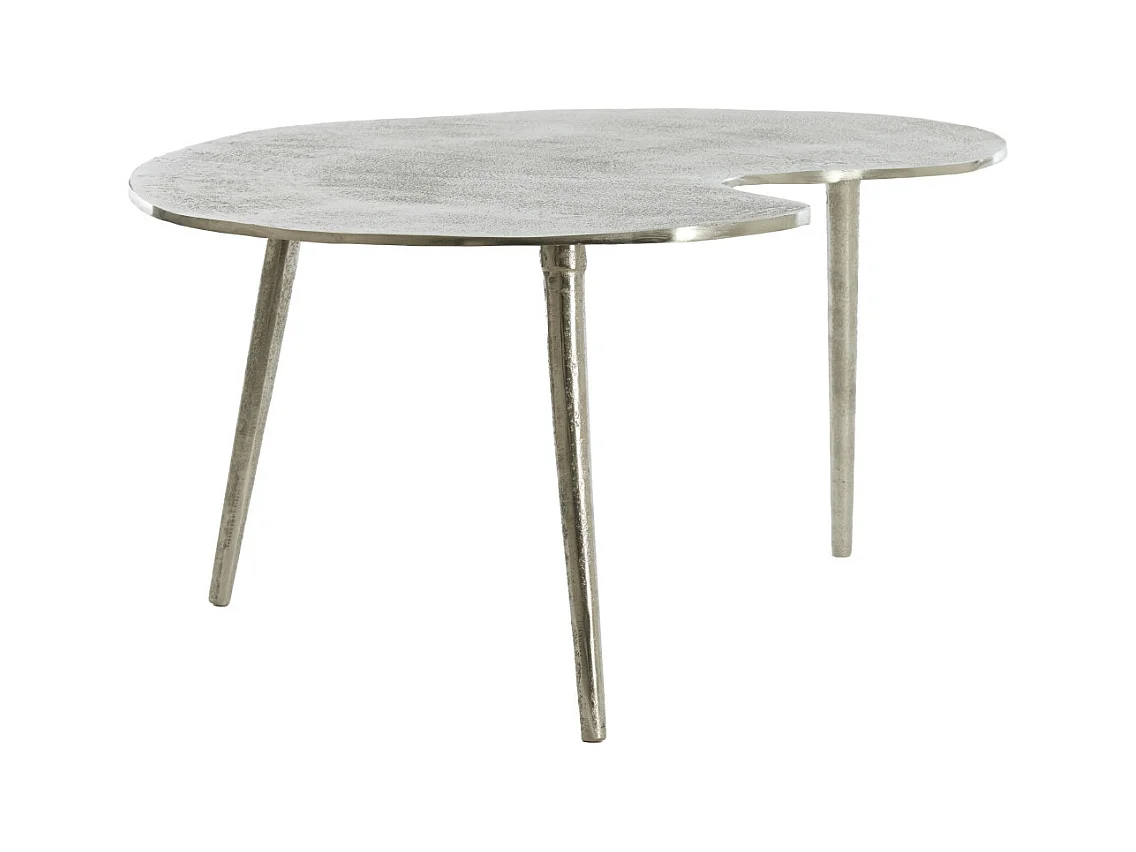 Table d'appoint LINOS - 80x60x36cm - Argent