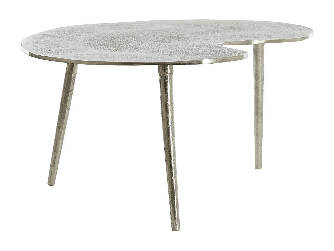 Table d'appoint LINOS - 80x60x36cm - Argent