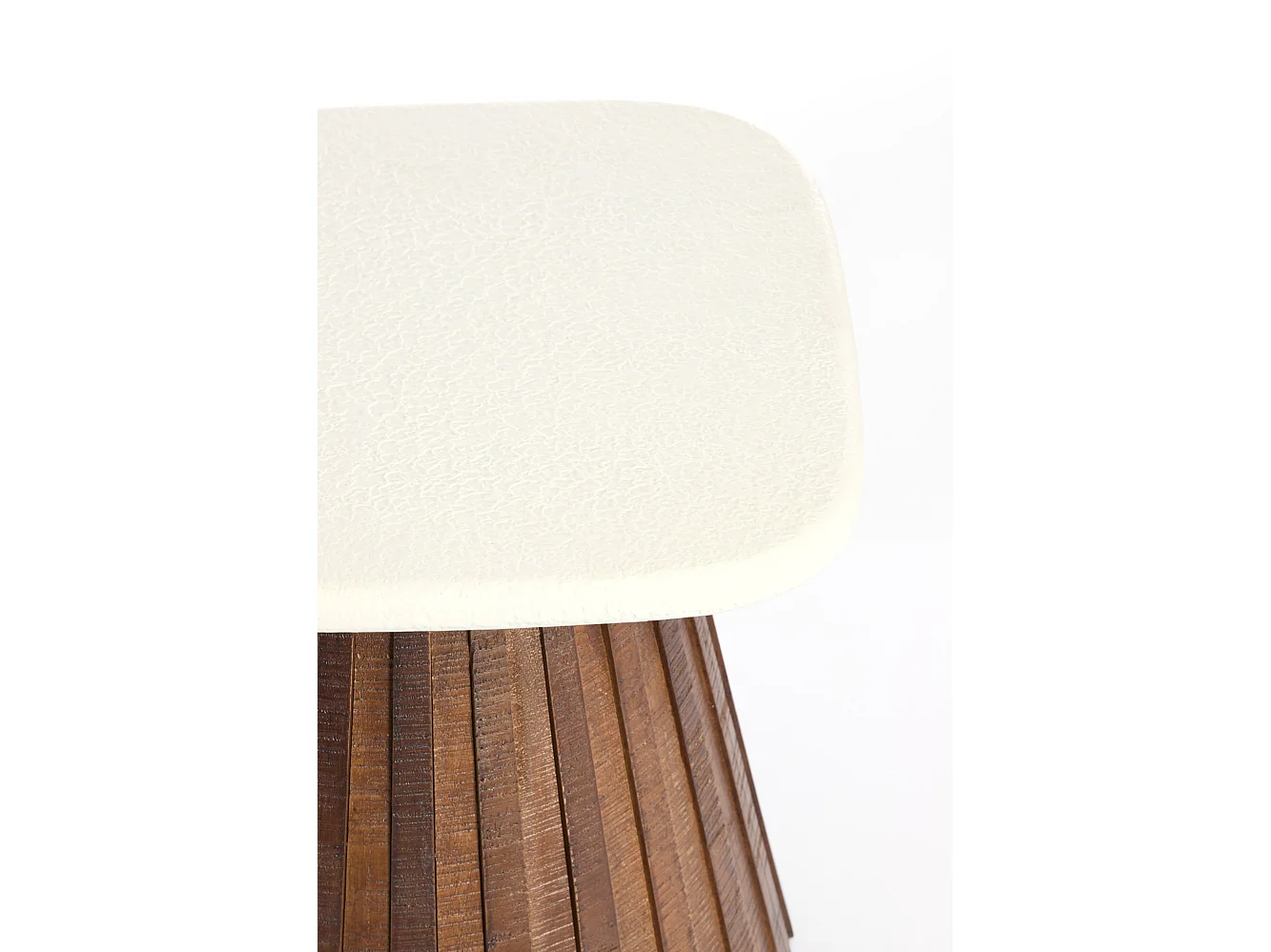 Table d'appoint OKATO - Ø45x40cm - Blanc