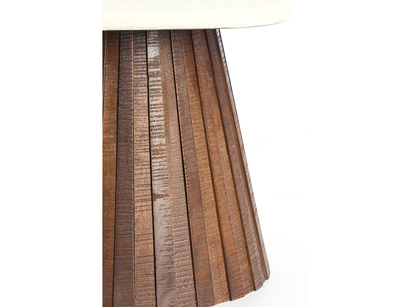 Table d'appoint OKATO - Ø45x40cm - Blanc