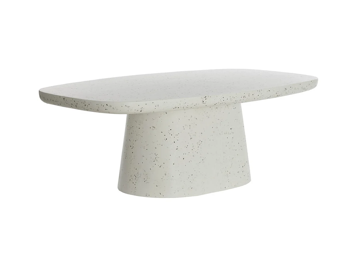 Table basse HAMURA - 120x70x42cm - Blanc