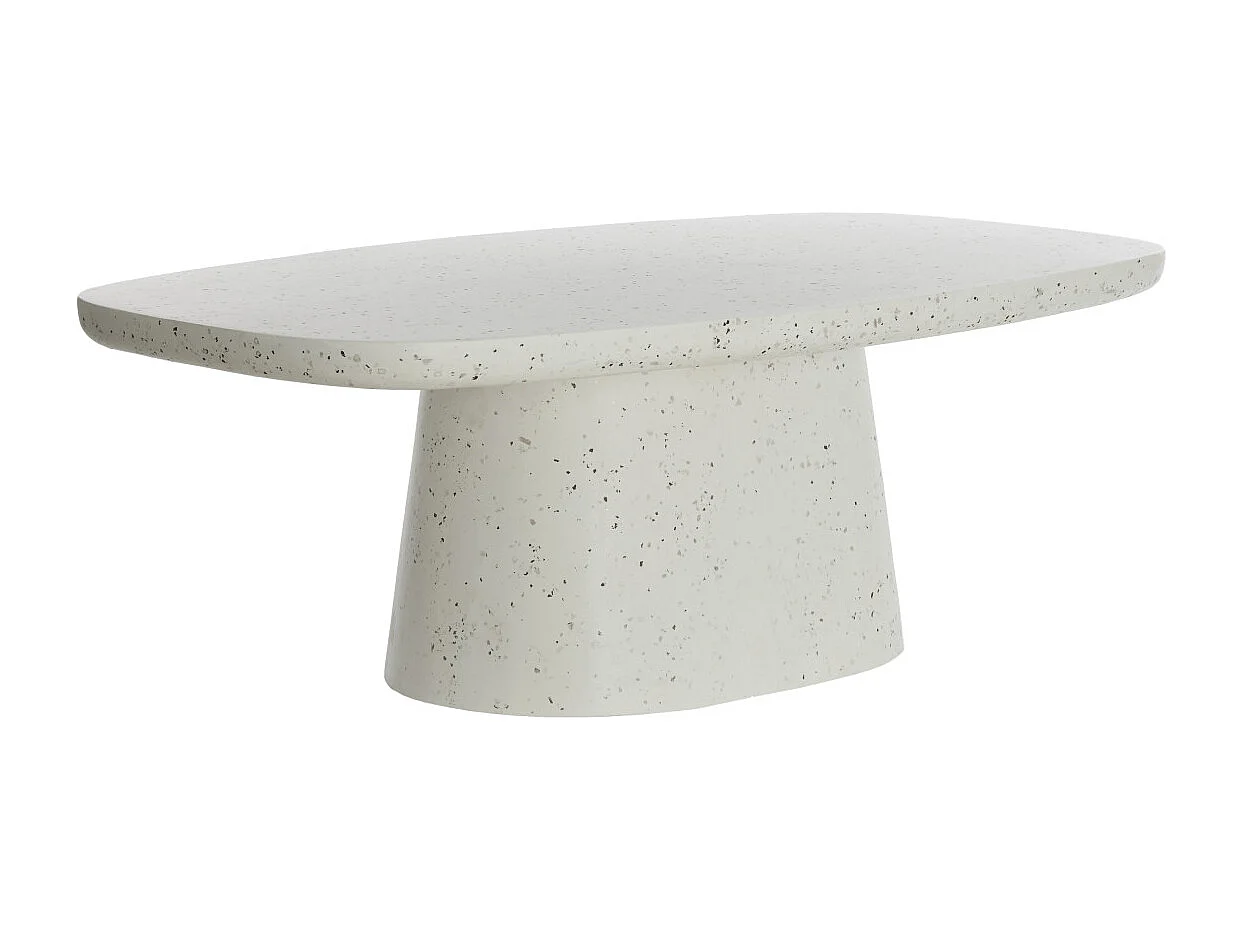 Table basse HAMURA - 120x70x42cm - Blanc