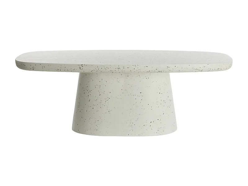 Table basse HAMURA - 120x70x42cm - Blanc