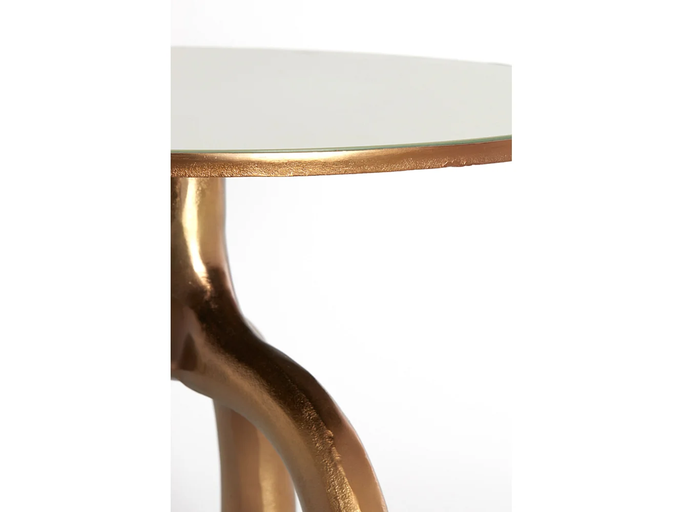 Salontafel MELLO - Ø65x44cm - Bruin